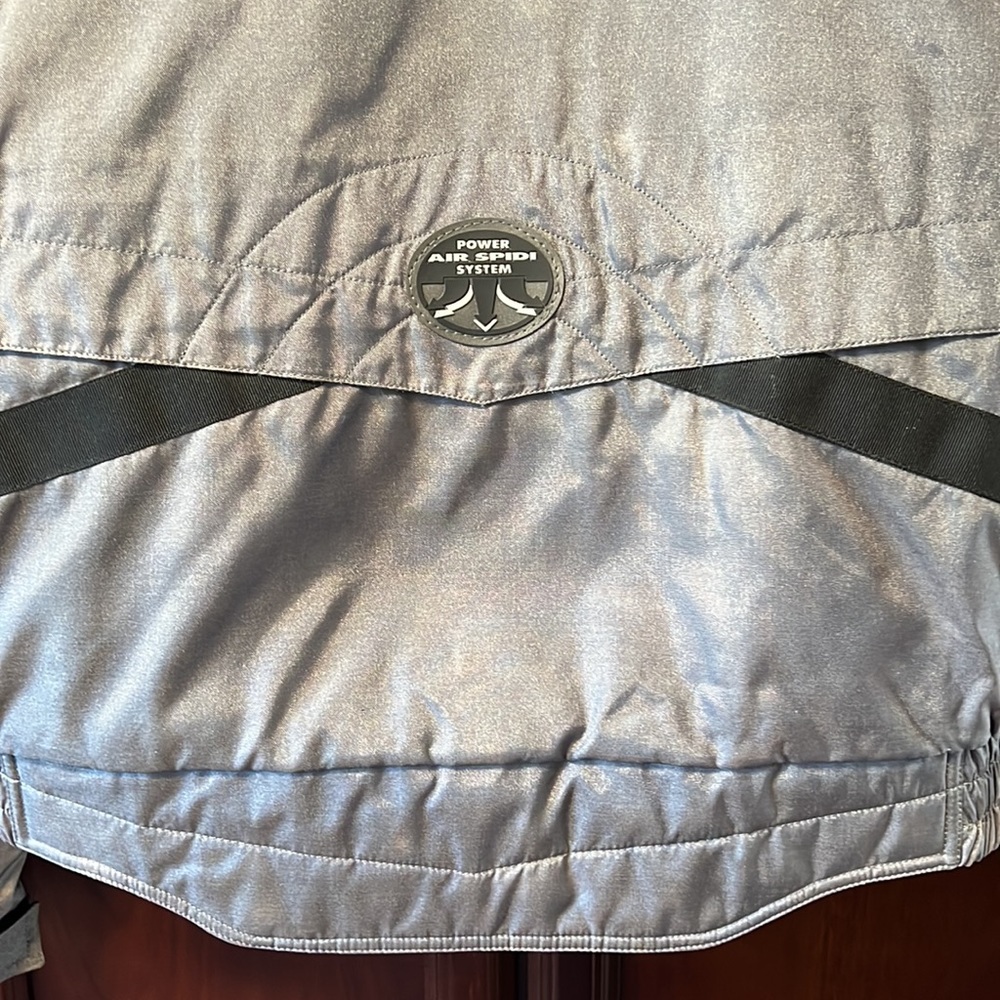 Vintage Spidi Power Air System Rider Racing Motorcycle Platinum Silver Jacket! - Picture 8 of 15